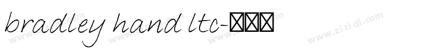 bradley hand ltc字体转换